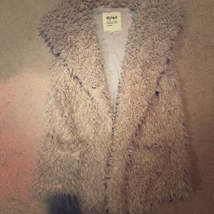 Fuzzy warm vest